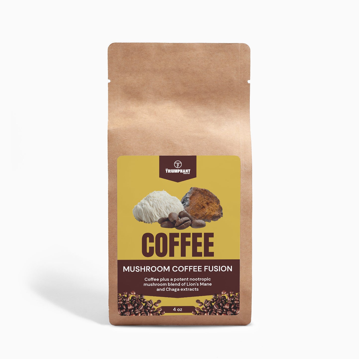 Mushroom Coffee Fusion - Lion’s Mane and Chaga 4oz