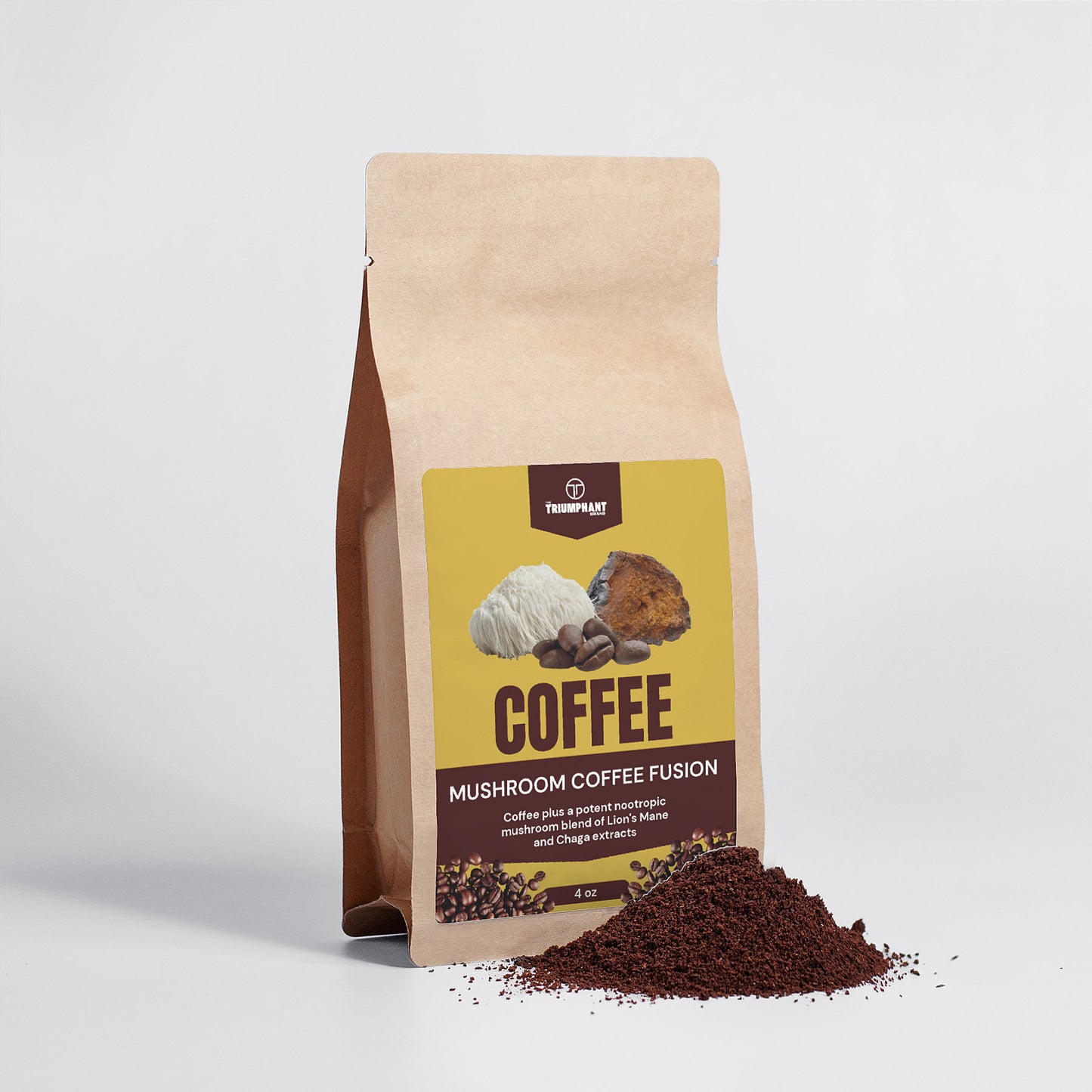 Mushroom Coffee Fusion - Lion’s Mane and Chaga 4oz