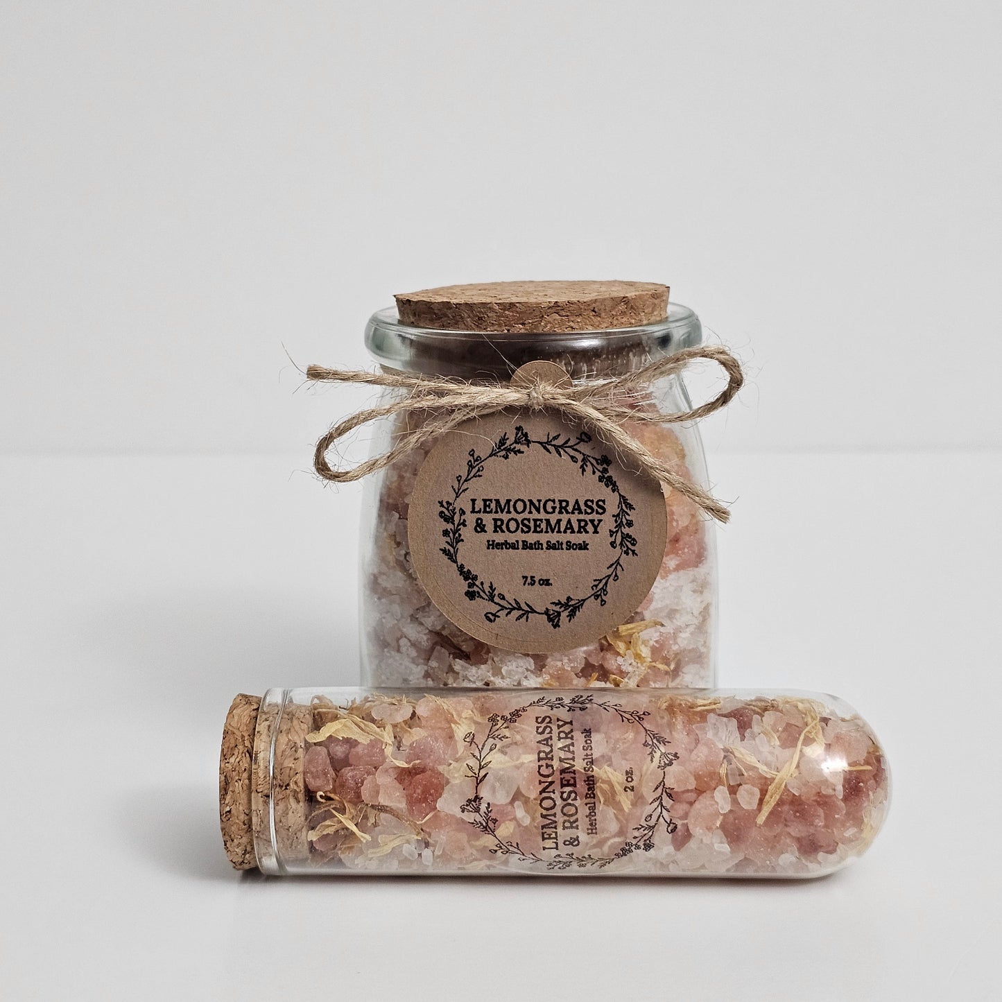 Lemongrass and Rosemary Herbal Bath Salt Soak
