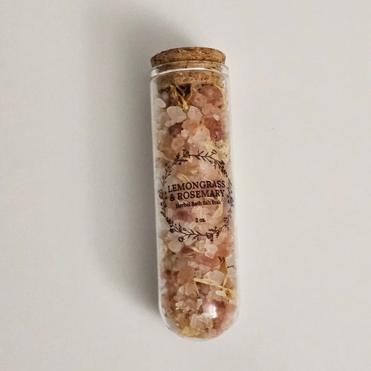 Lemongrass and Rosemary Herbal Bath Salt Soak