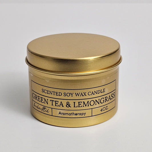 Green Tea and Lemongrass Soy Candle