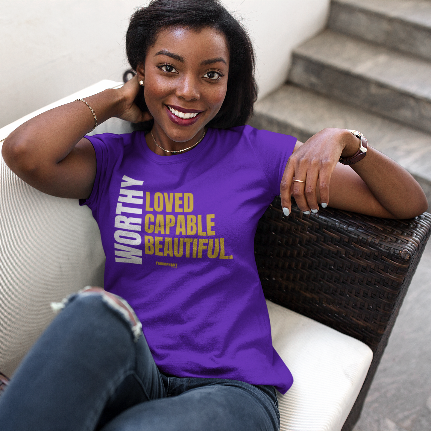 Worthy, Loved, Capable, Beautiful Tee