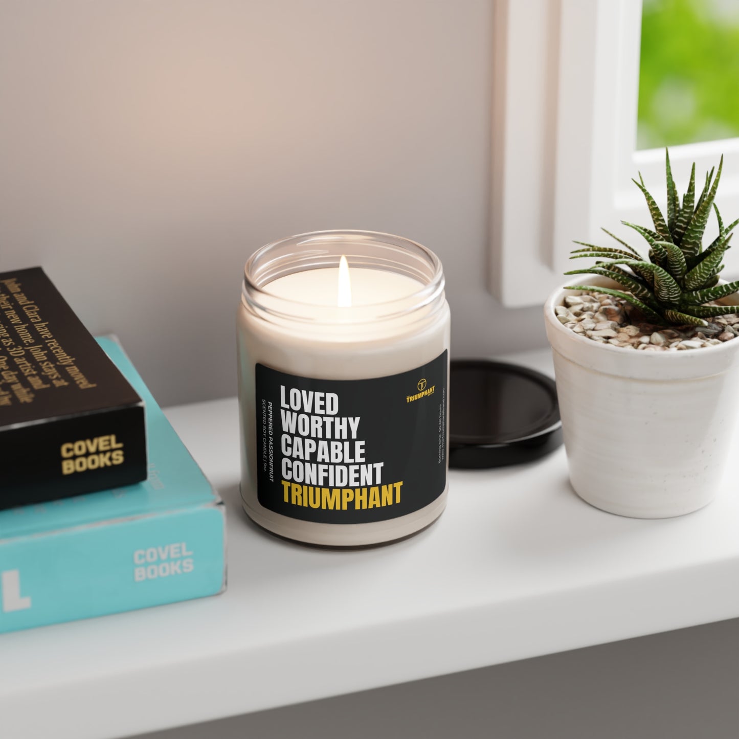 Scented Soy Candle - Loved, Worthy, Capable, Confident, Triumphant.