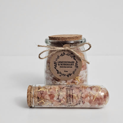 Lemongrass and Rosemary Herbal Bath Salt Soak