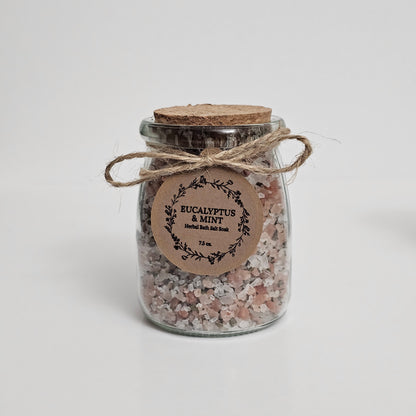 Eucalyptus and Mint Herbal Bath Salt Soak