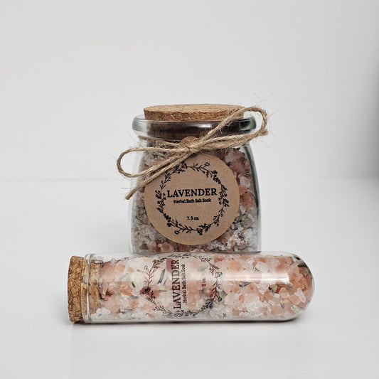 Lavender Herbal Bath Salt Soak