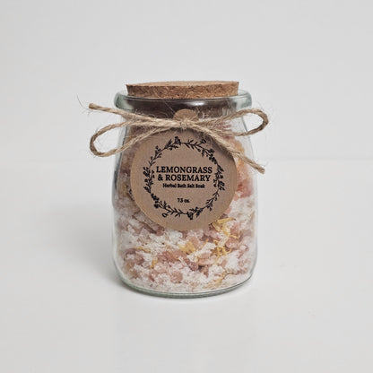 Lemongrass and Rosemary Herbal Bath Salt Soak